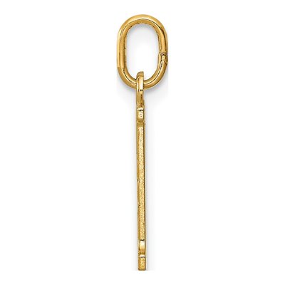14K Yellow Gold Diamond-Cut Pendant – view 3