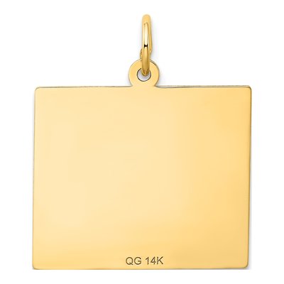 14K Yellow Gold Sunday Calendar Pendant – view 4