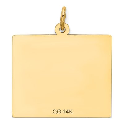 14K Yellow Gold Monday Calendar Pendant – view 4