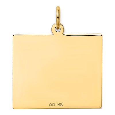 14K Yellow Gold Tuesday Calendar Pendant – view 4