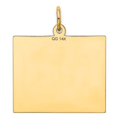 14K Yellow Gold Thursday Calendar Pendant – view 4