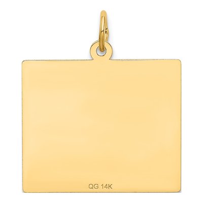 14K Yellow Gold Calendar Pendant – view 4