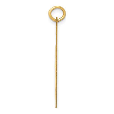 14K Yellow Gold Smiley Face Pendant – view 3
