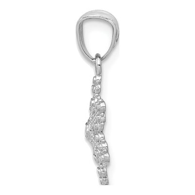 14K White Gold Snowflake Pendant – view 3