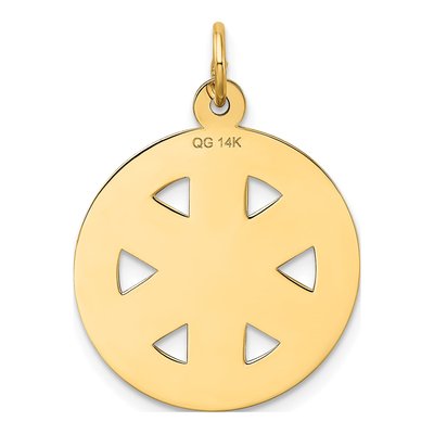 14K Yellow Gold Paramedic Medical Pendant – view 4