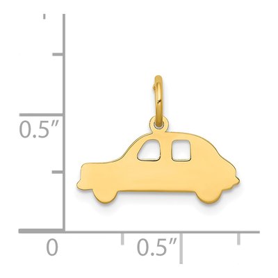 14K Yellow Gold Compact Car Pendant – view 5