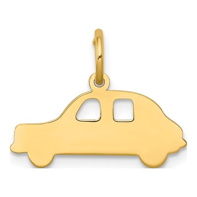 14K Yellow Gold Compact Car Pendant