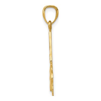 14K Yellow Gold Hummingbird Pendant – view 3