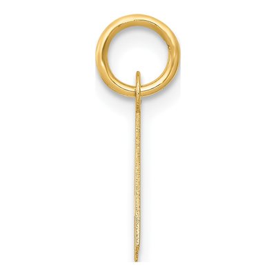 14K Yellow Gold Small Letter A Charm – view 3