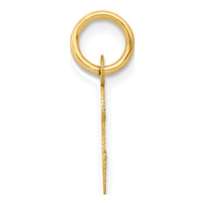 14K Yellow Gold Small Letter C Charm – view 3