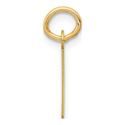 14K Yellow Gold Small Letter E Charm – view 3