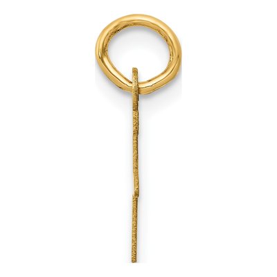 14K Yellow Gold Letter F Charm – view 3