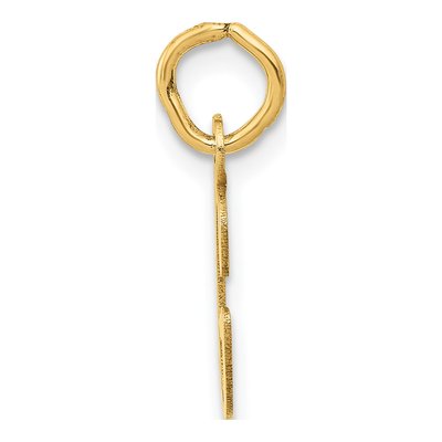 14K Yellow Gold Letter G Charm – view 3