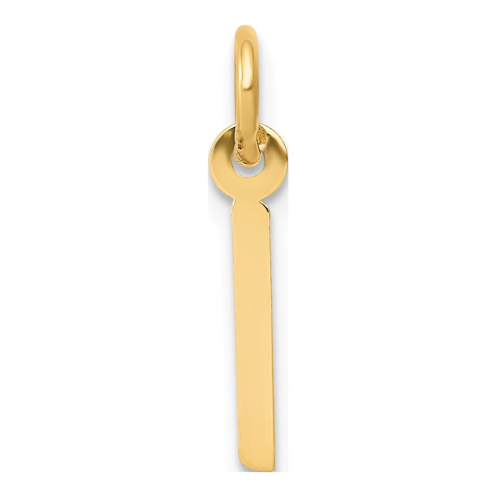 14K Yellow Gold Initial I Charm
