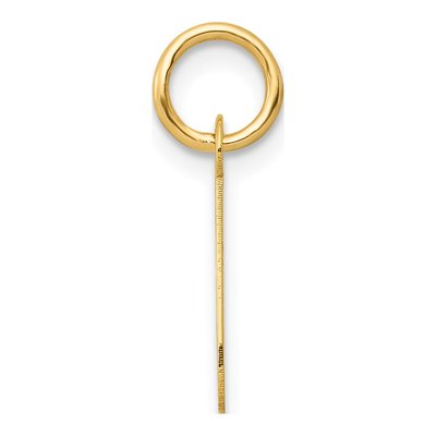 14K Yellow Gold Letter J Charm – view 3