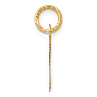 14K Yellow Gold Letter K Charm – view 3