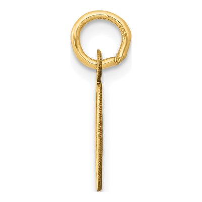 14K Yellow Gold Letter O Charm – view 3