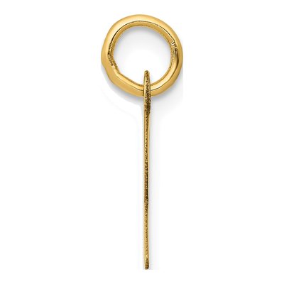 14K Yellow Gold Letter R Charm – view 3
