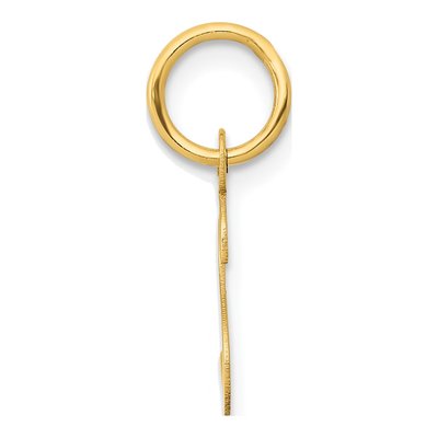 14K Yellow Gold Letter S Charm – view 3