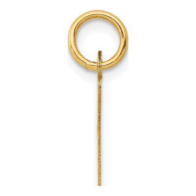 14K Yellow Gold Letter V Charm – view 3