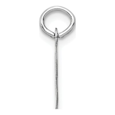 14K White Gold Letter B Charm – view 3