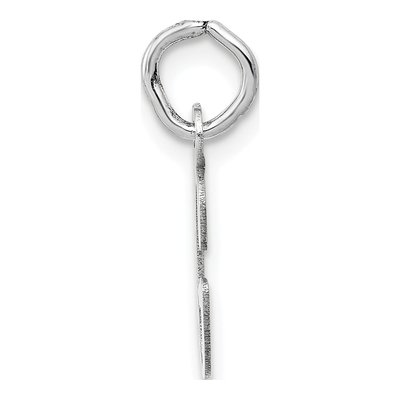 14K White Gold Letter G Charm – view 3