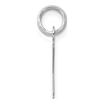 14K White Gold Letter K Charm – view 3