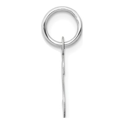 14K White Gold Letter S Pendant – view 3