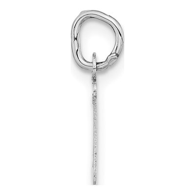 14K White Gold Letter Z Charm – view 2