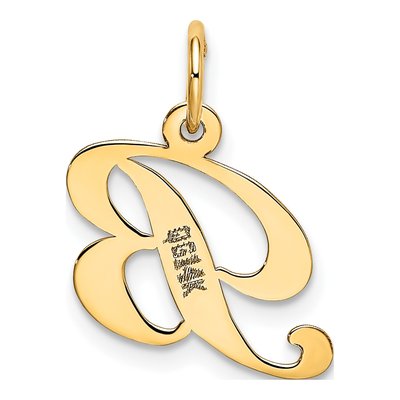14K Yellow Gold Letter B Charm – view 4