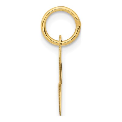 14K Yellow Gold Script Letter C Charm – view 3