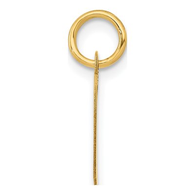 14K Yellow Gold Script Letter D Charm – view 3