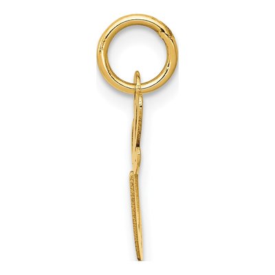 14K Yellow Gold Script Letter E Charm – view 3