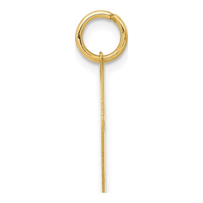 14K Yellow Gold Letter J Charm – view 3