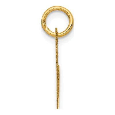 14K Yellow Gold Letter M Charm – view 3