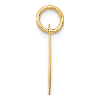 14K Yellow Gold Letter O Charm – view 3