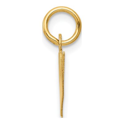 14K Yellow Gold Letter W Pendant – view 3