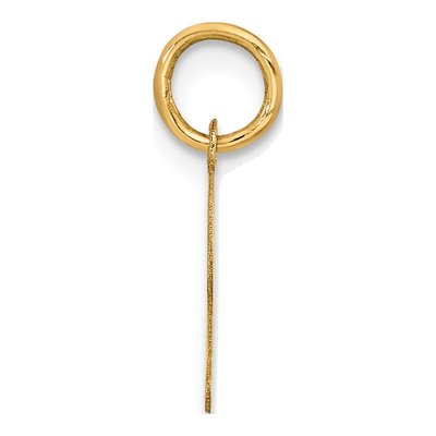 14K Yellow Gold Script Letter Z Charm – view 3