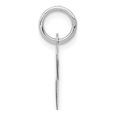 14K White Gold Script Letter C Charm – view 3