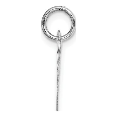 14K White Gold Letter G Charm – view 3