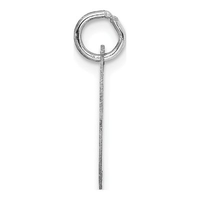 14K White Gold Initial I Charm – view 3