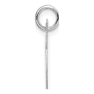 14K White Gold Letter K Charm – view 4