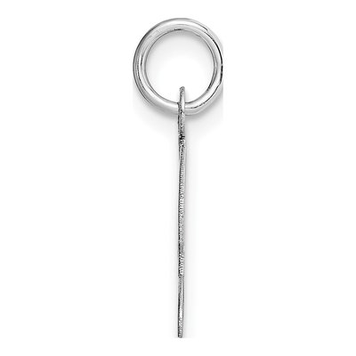 14K White Gold Letter L Charm – view 3