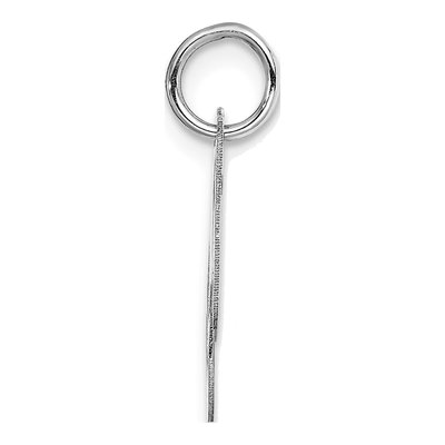 14K White Gold Letter M Charm – view 3