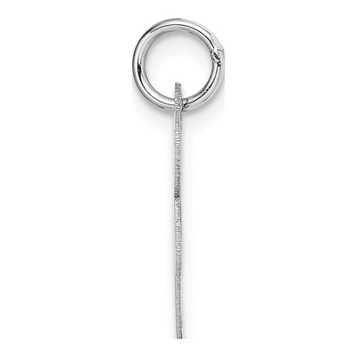 14K White Gold Letter R Charm – view 3