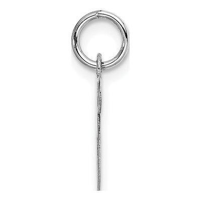 14K White Gold Letter S Charm – view 3
