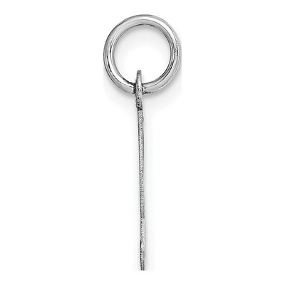 14K White Gold Letter T Charm – view 2