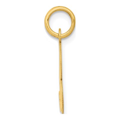 14K Yellow Gold Letter B Charm – view 3