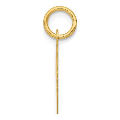 14K Yellow Gold Letter D Charm – view 3