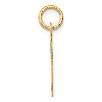 14K Yellow Gold Script Letter F Charm – view 3